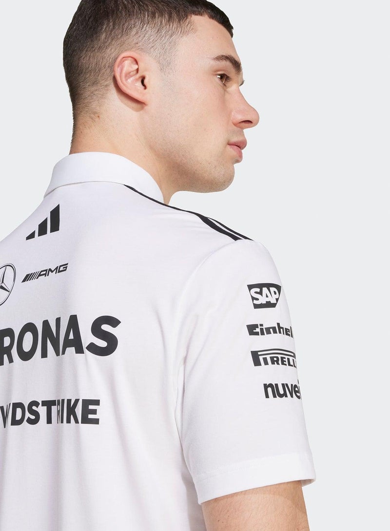 اديداس قميص بولو رجالي أبيض بأكمام قصيرة - Image 5